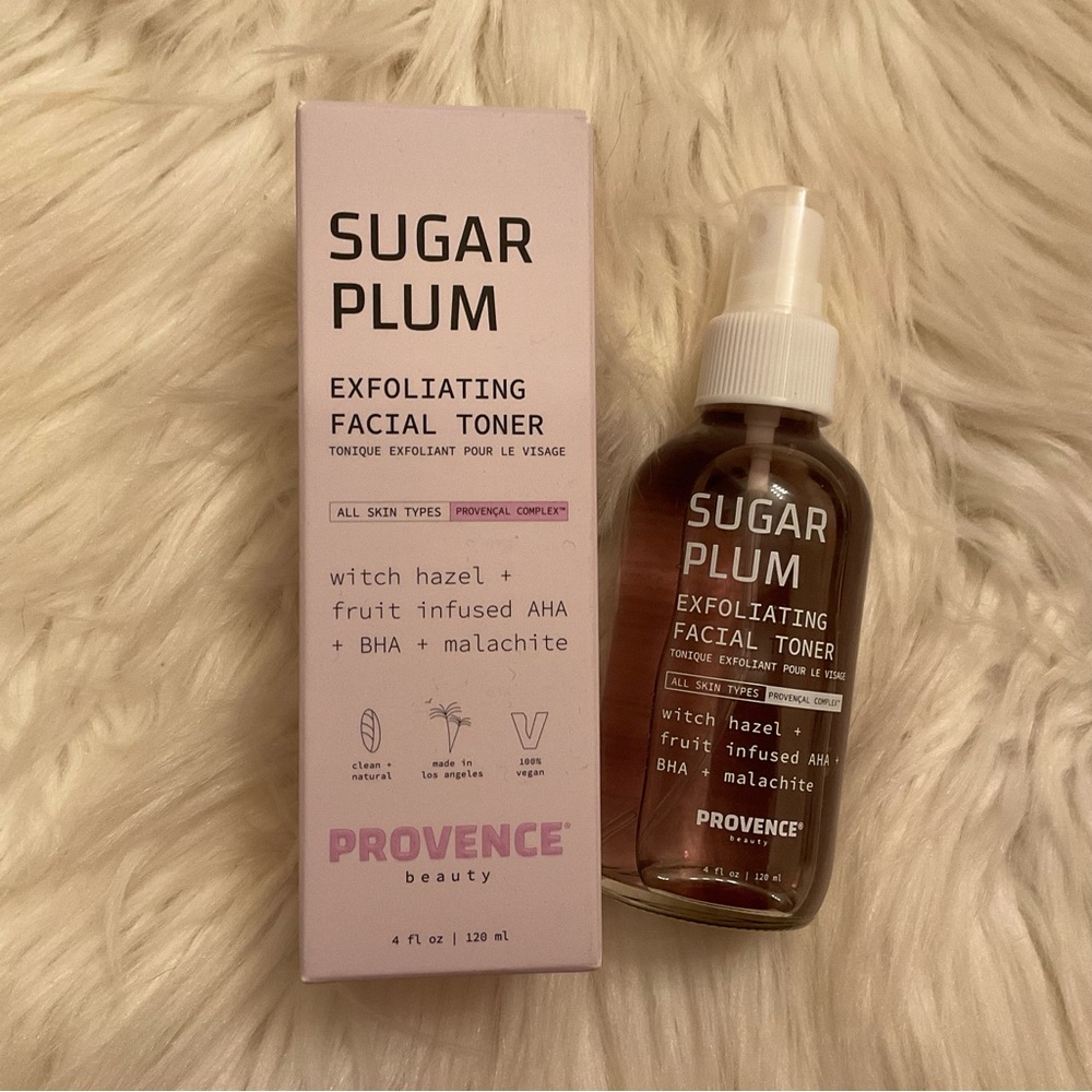 Provence Beauty Sugar Plum Exfoliating Facial Toner - New in Box - Picture 3 of 9